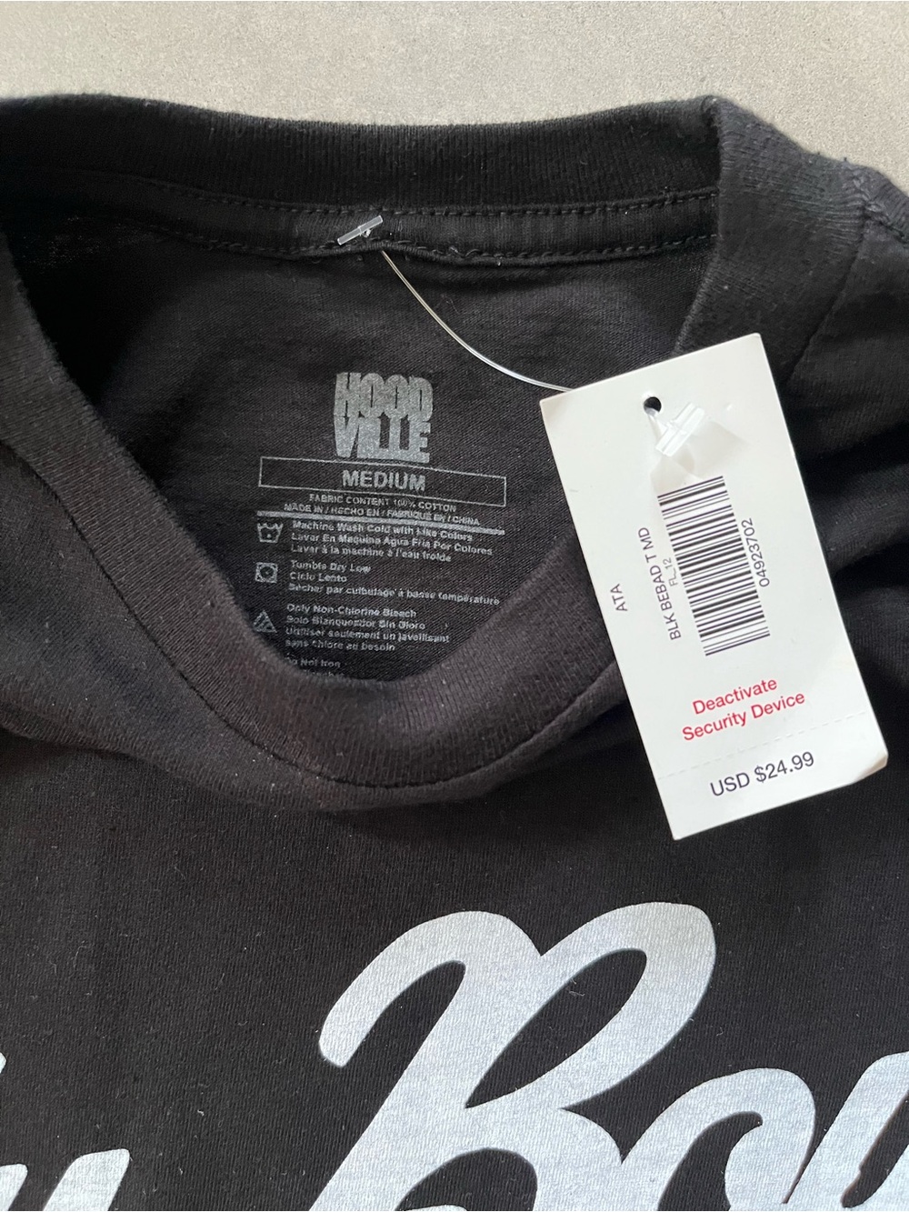 Hoodville City Boys Graphic Tee Black Slogan Homies Be Glad Oops Be Mad Size M - Picture 5 of 5